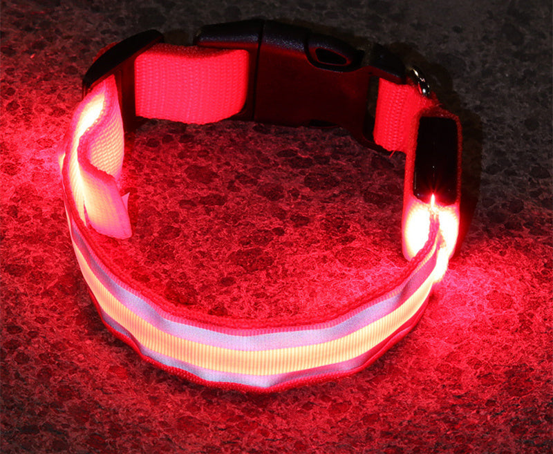 Anti-lost Led Luminous Dog Collar for safety