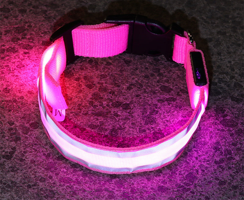 Anti-lost Led Luminous Dog Collar for safety