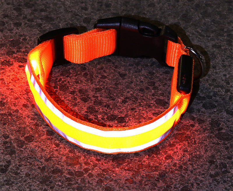 Anti-lost Led Luminous Dog Collar for safety